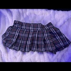 Teachers Pet Plaid Mini Skirt